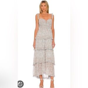 ASTR Ruffle Maxi Dress